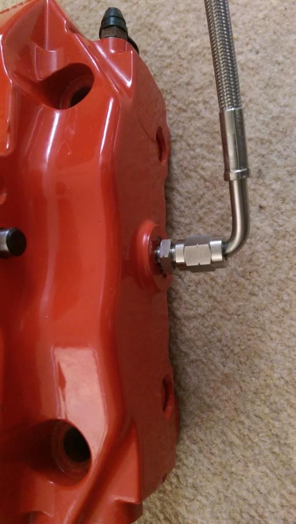 Braided Brake Line Leak At The Caliper Volkswagen Mark IV Forum